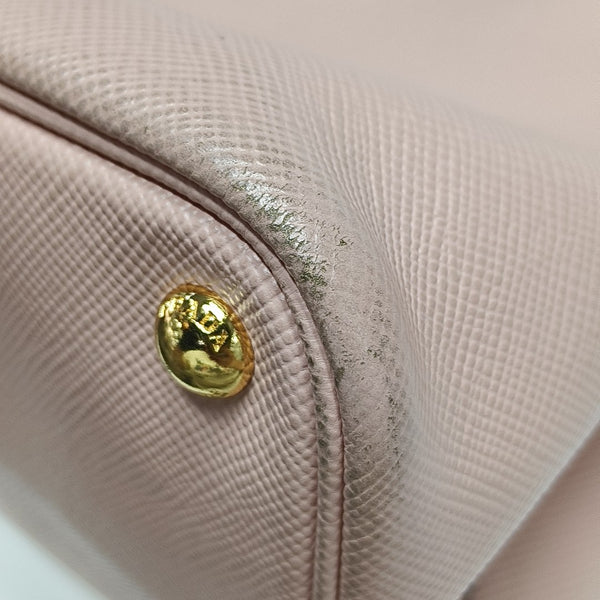 Double Large Saffiano Calfskin Pink
