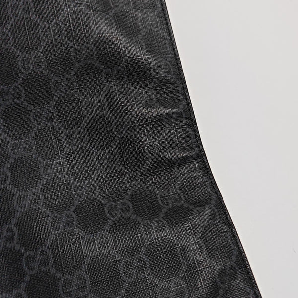 Monogram Coated Canvas Tote Bag Black