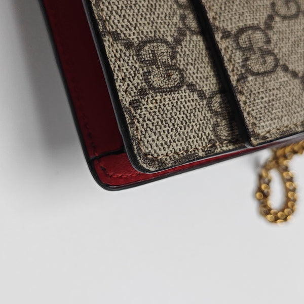 GG Supreme Mini Monogram Coated Canvas Beige