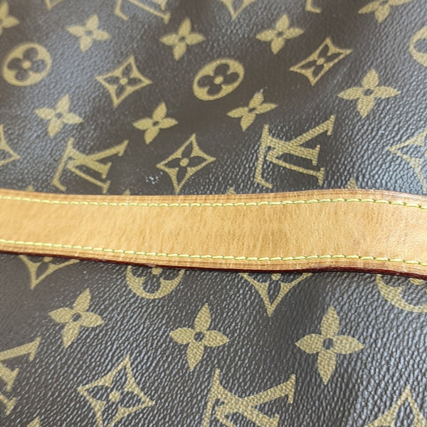 KEEPALL 50 Monogram Coated Canvas Brown