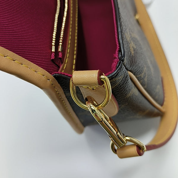 DIANE Monogram Coated Canvas Brown
