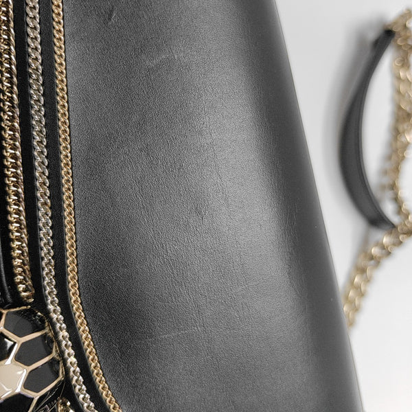 SERPENTI FOREVER Small Calfskin Black