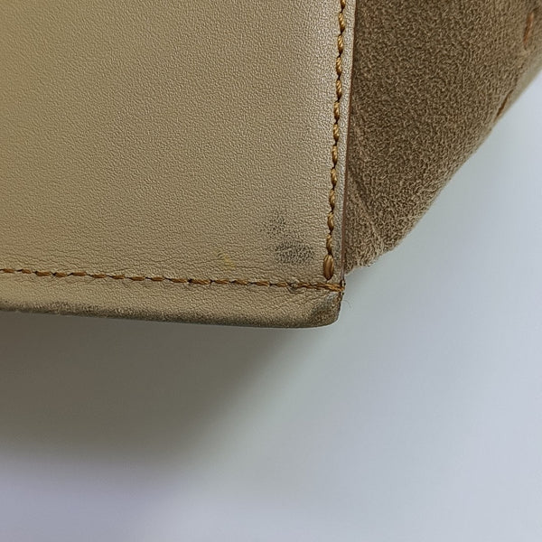 Calfskin Top Handle Bag Beige