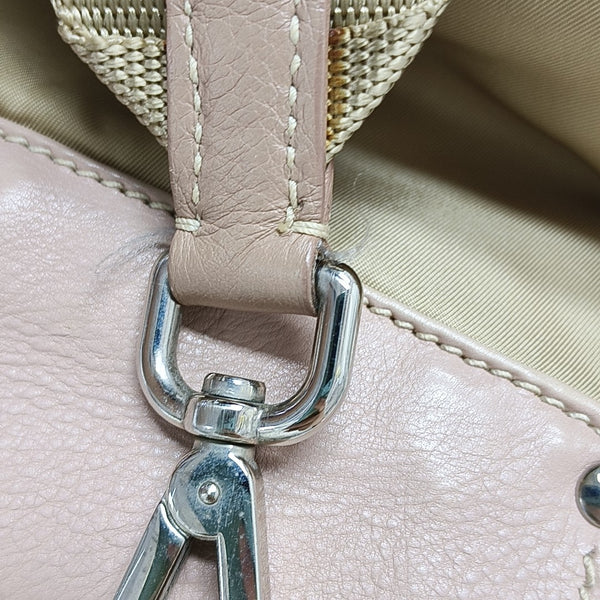 Nylon Shoulder Bag Beige