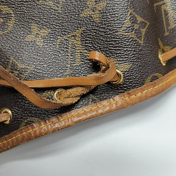NÉONOÉ Nano Monogram Coated Canvas Brown