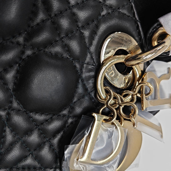Lady Dior Small Cannage Lambskin Black