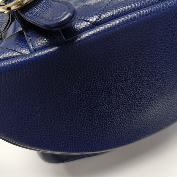 DUMA Quilted Grained Calfskin Blue