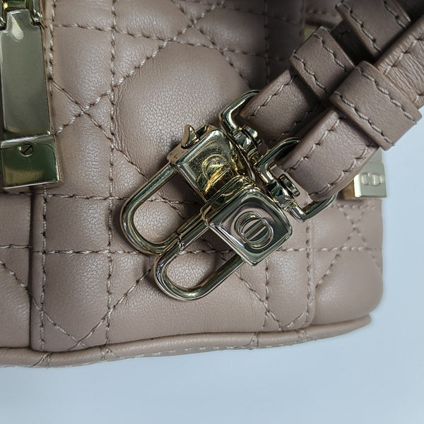 Lady Dior Super Mini Cannage Lambskin Pink