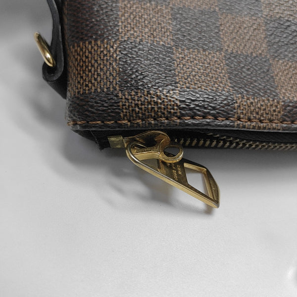 HYDE PARK Damier Ebene Coated Canvas Brown