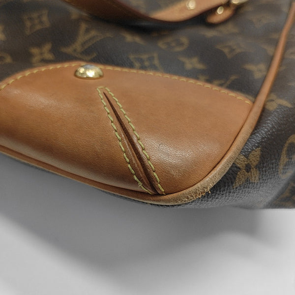ESTRELA MM Monogram Coated Canvas Brown