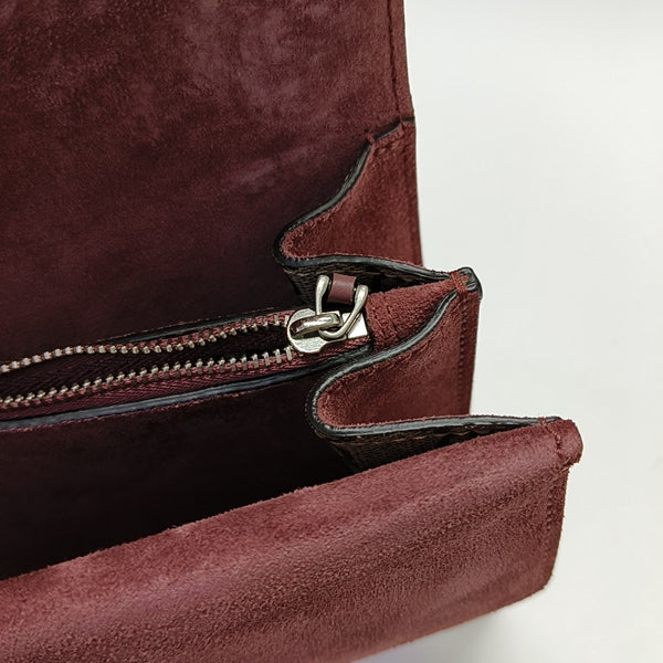 Dionysus Small Monogram Coated Canvas Beige