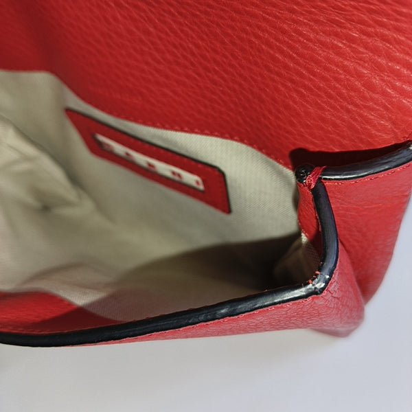 Calfskin Crossbody Bag Red