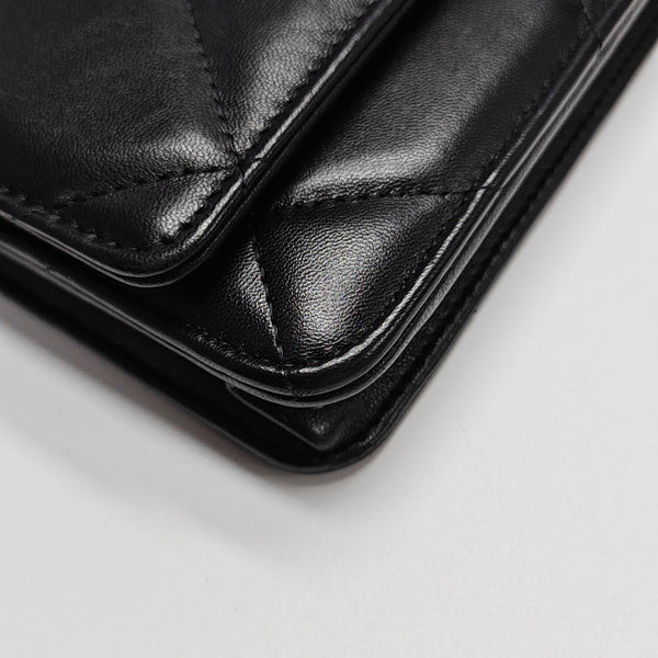 CHANEL 19 WOC Quilted Lambskin Black
