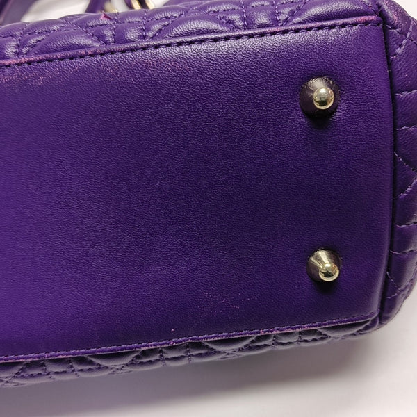 Dior Soft Cannage Calfskin Purple