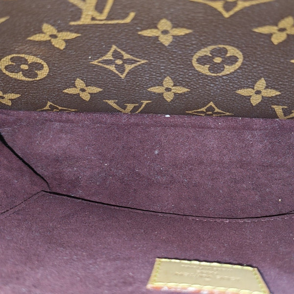 MONTAIGNE BB Monogram Coated Canvas Brown