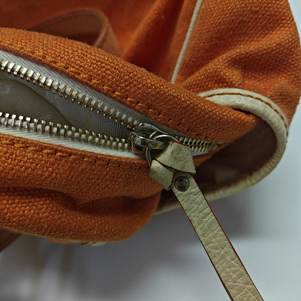 Canvas Top Handle Bag Orange