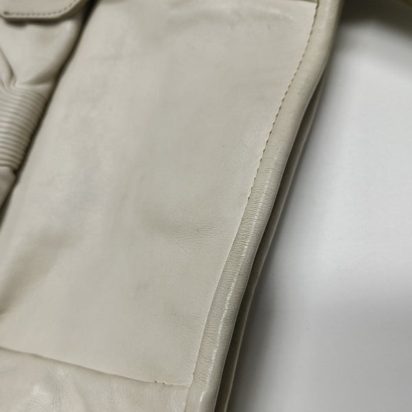 Calfskin Shoulder Bag White