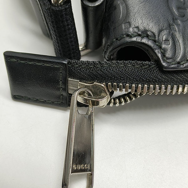 Signature Medium Monogram Calfskin Black