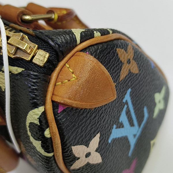 LV × TM SPEEDY Nano Monogram Coated Canvas Black