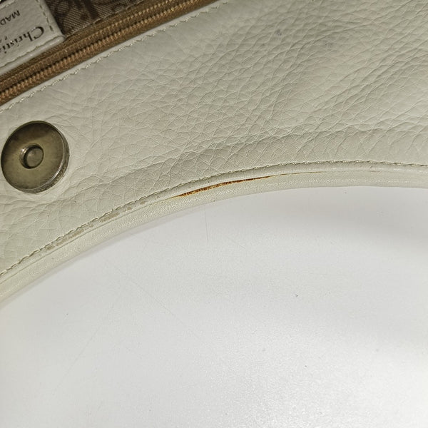 Calfskin Top Handle Bag White
