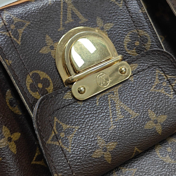 HUDSON GM Monogram Coated Canvas Brown