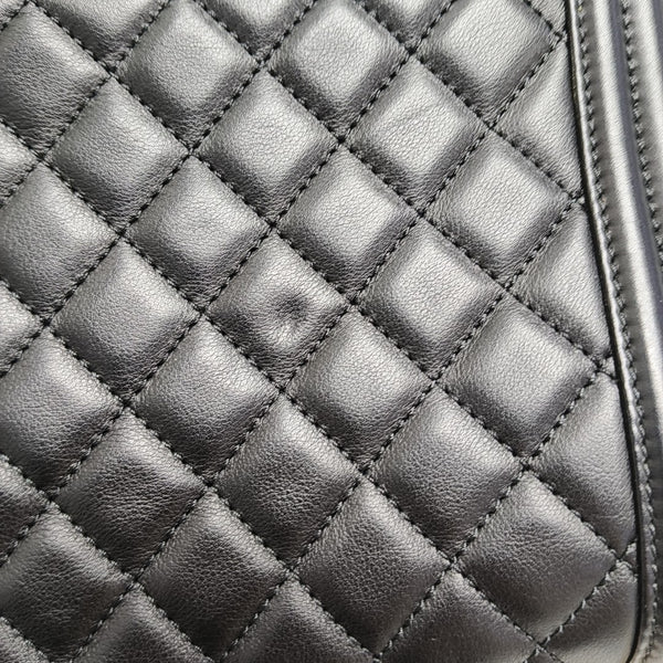 BOY CHANEL Medium Quilted Calfskin Black