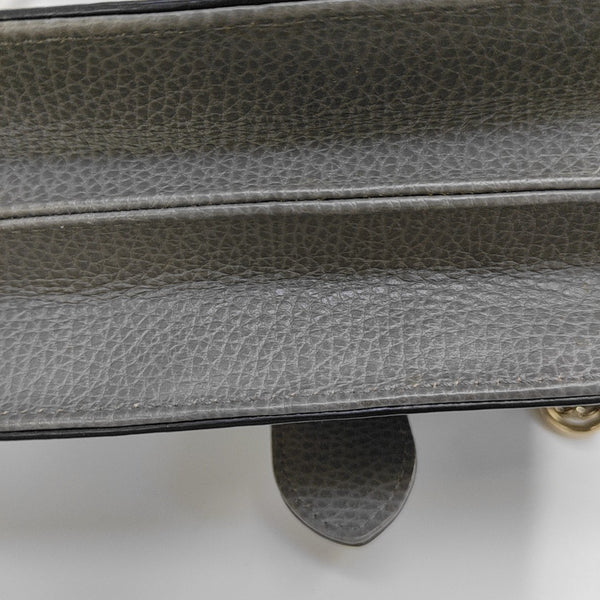 Interlocking G Small Calfskin Gray