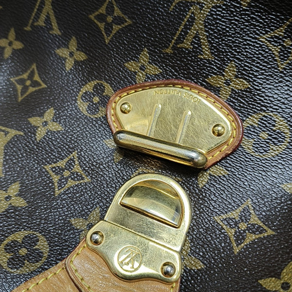 STRESA Monogram Coated Canvas Brown