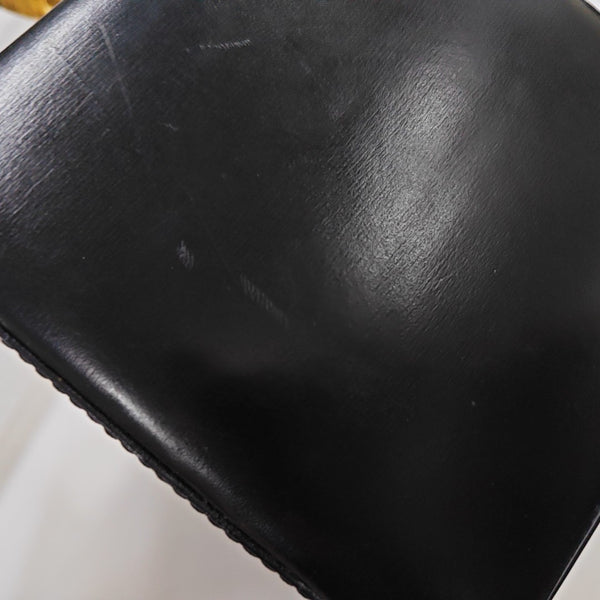 Calfskin Top Handle Bag Black