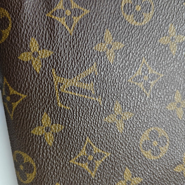 MONCEAU Monogram Coated Canvas Brown