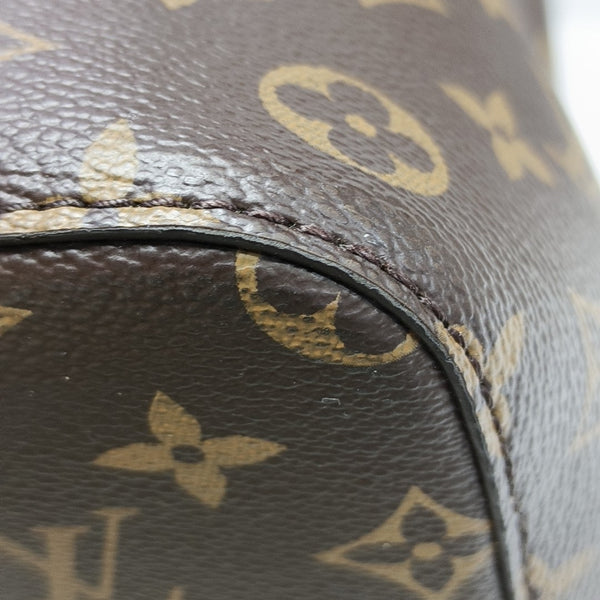 NÉONOÉ MM Monogram Coated Canvas Brown