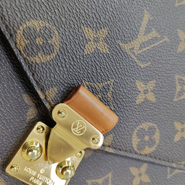 MÉTIS MM Monogram Coated Canvas Brown