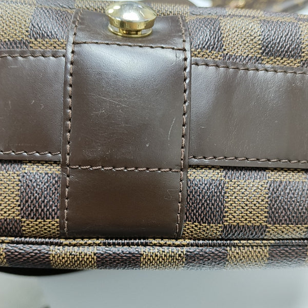 BASTILLE Damier Ebene Coated Canvas Brown