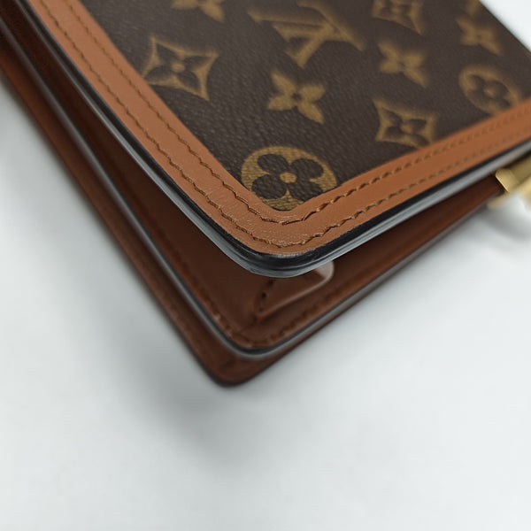 DAUPHINE Mini Monogram Coated Canvas Brown