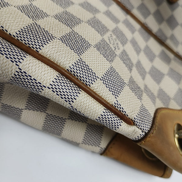 GALLIERA GM Damier Azur Coated Canvas White