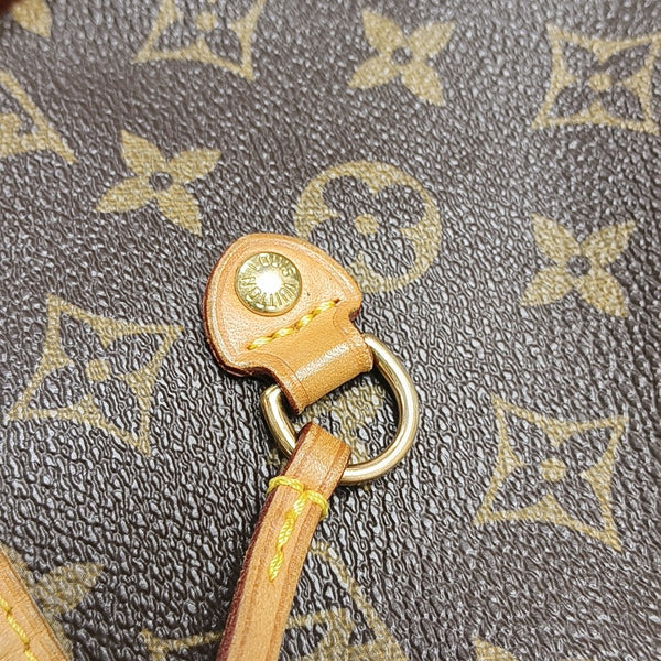 NEVERFULL MM Monogram Coated Canvas Brown