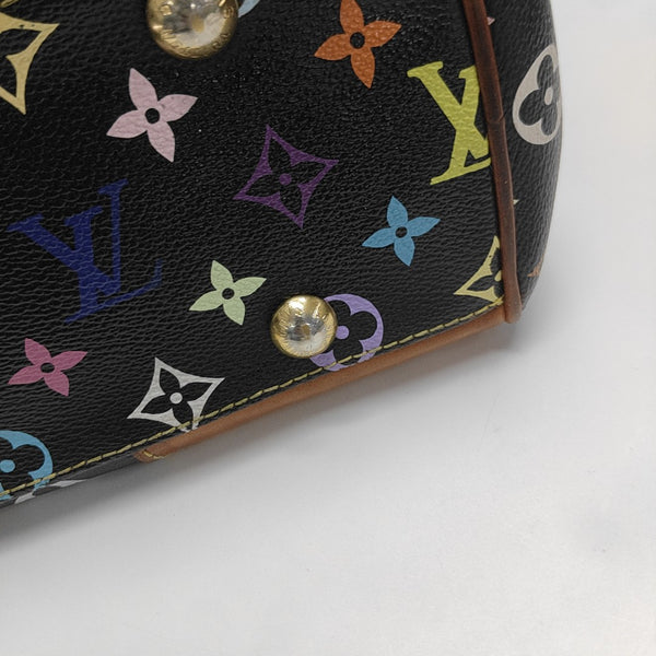 LV × TM BEVERLY MM Monogram Coated Canvas Black