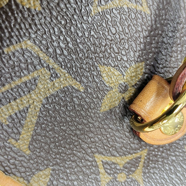 NEVERFULL MM Monogram Coated Canvas Brown