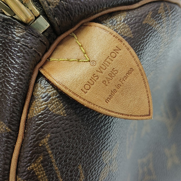 SPEEDY 30 Monogram Coated Canvas Brown