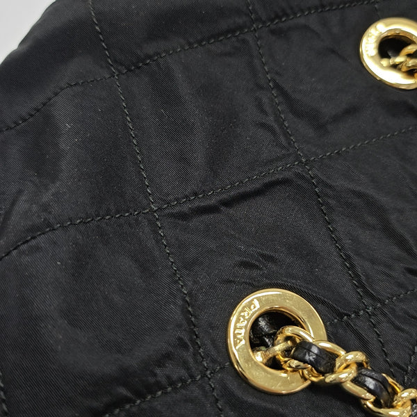 Nylon Quilted Nylon Black