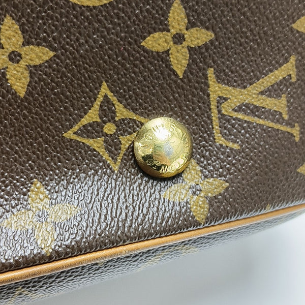 GRIET Monogram Coated Canvas Brown