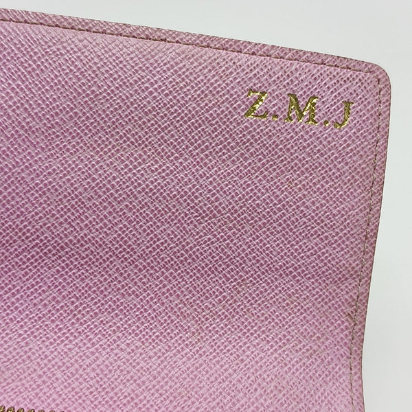 LV × TM PORTE MONNAIE Monogram Coated Canvas White Wallet