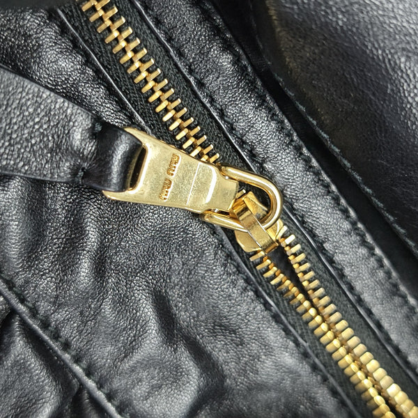 Lambskin Tote Bag Black