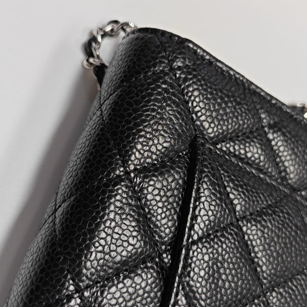 WOC Quilted Grained Calfskin Black