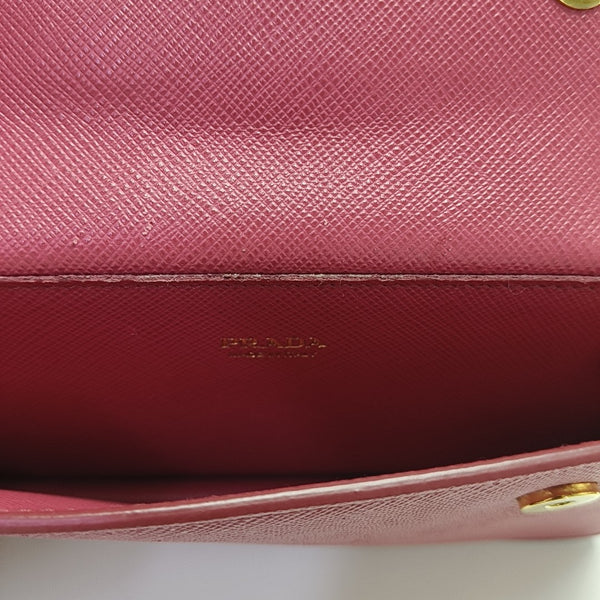 Saffiano Calfskin Shoulder Bag Red