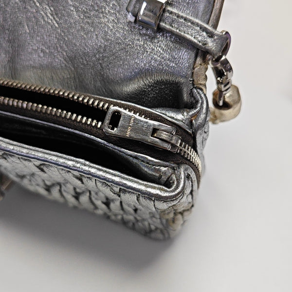 Quilted Lambskin Shoulder Bag Beige