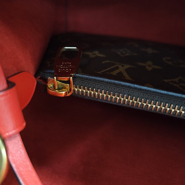 NÉONOÉ MM Monogram Coated Canvas Brown