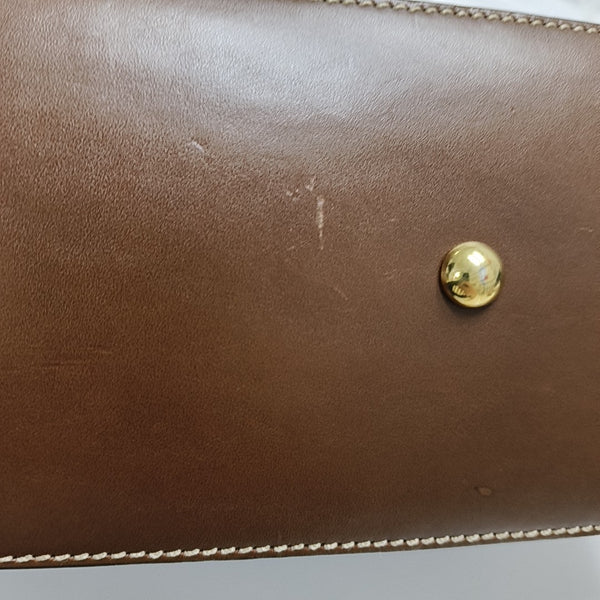 Padlock Small Monogram Coated Canvas Beige