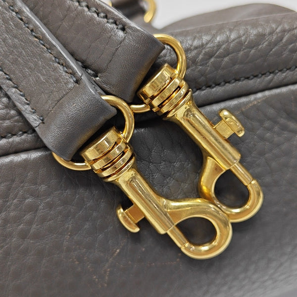 Calfskin Shoulder Bag Gray