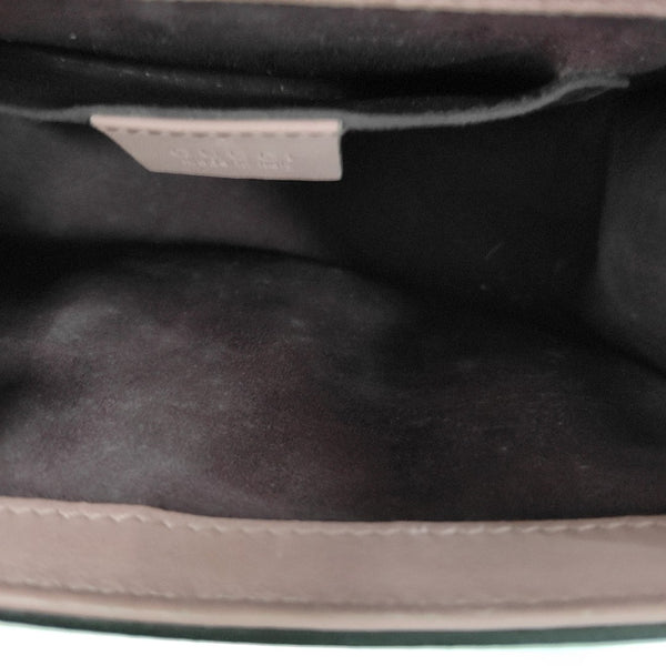 Candado pequeño Monogram lona revestida beige